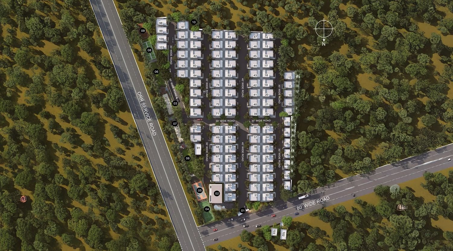 Infocity County master plan